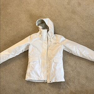 The North Face White Hooded Jacket